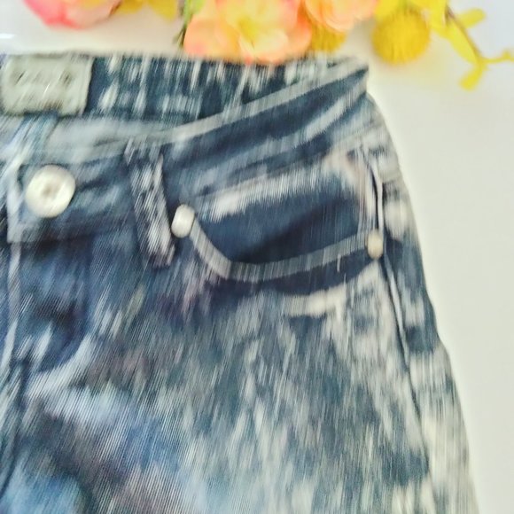 Acid Wash Twelve K Womens Destroyed Jeans - Picture 8 of 15